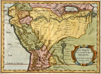 Karte des Amazonasbeckens, 1680